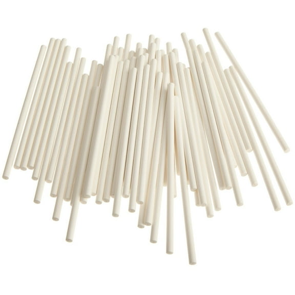 Setterstix Paper Sucker Sticks Lollipop Cake Pop Sticks 50, 11-3/4" x 11/64"