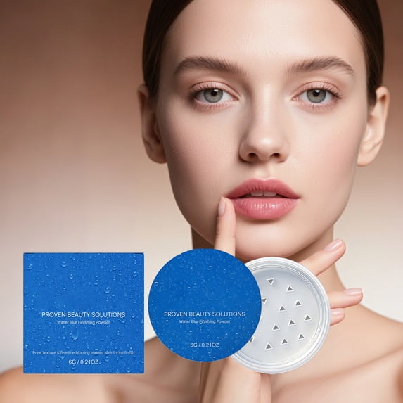 Setting Powder Cake,Blurring Finishing Powder For Under Eye,Face Powder Smooth Setting Full Coverage Pressed Powder for Face