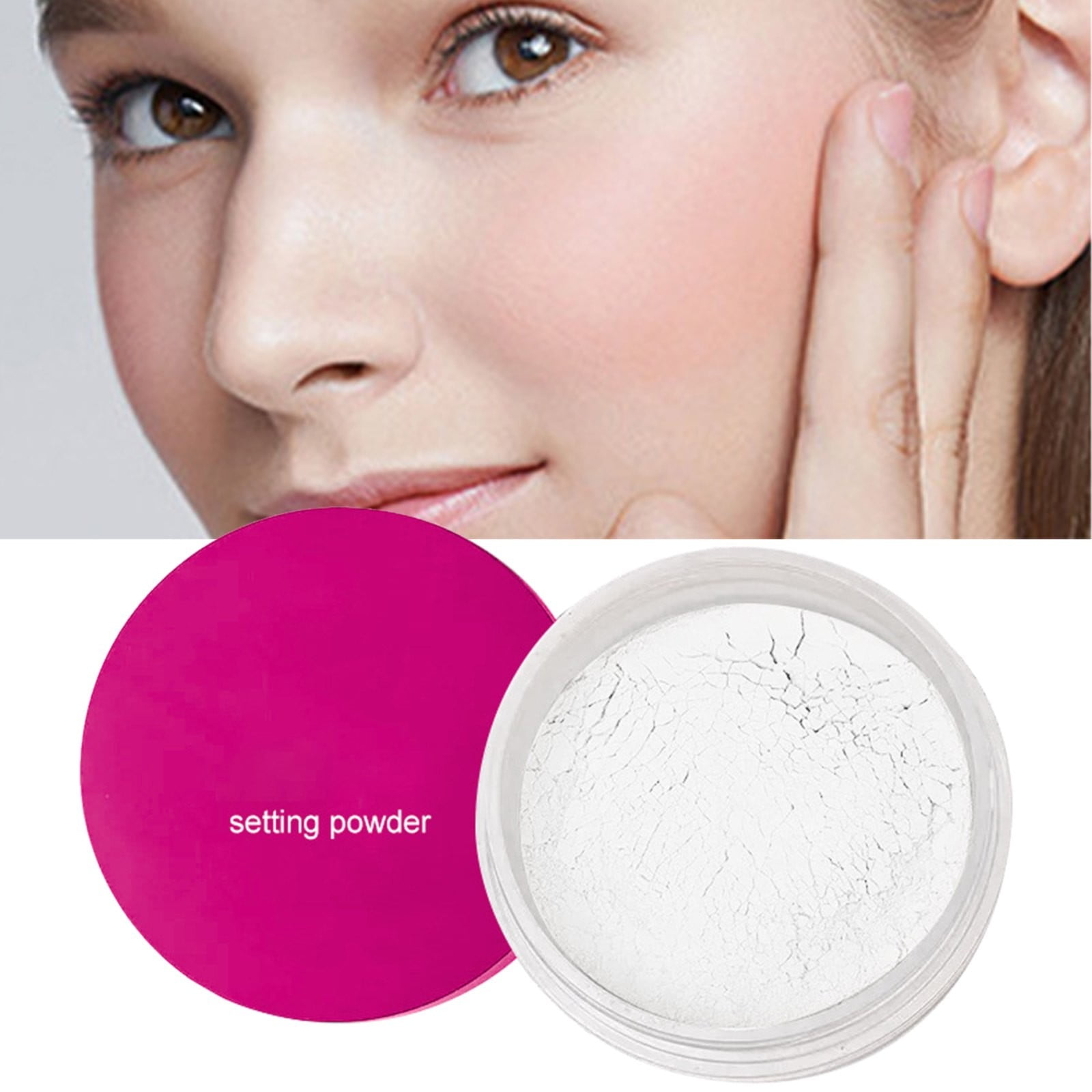 Setting Powder Oil Brighten Skin Color Cover Setting Loose Powder，Full
