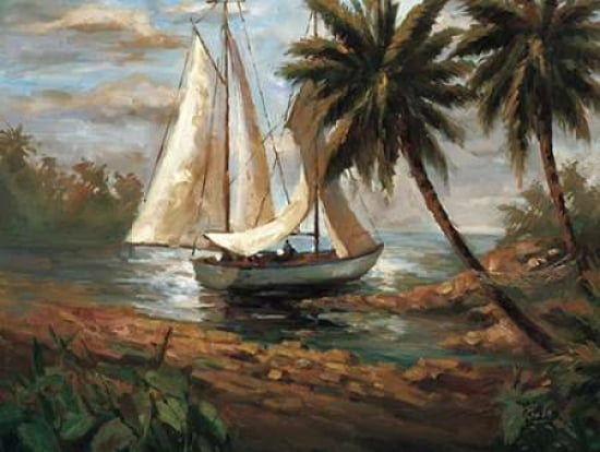 Setting Sail I Canvas Art - Bolo (22 x 28)