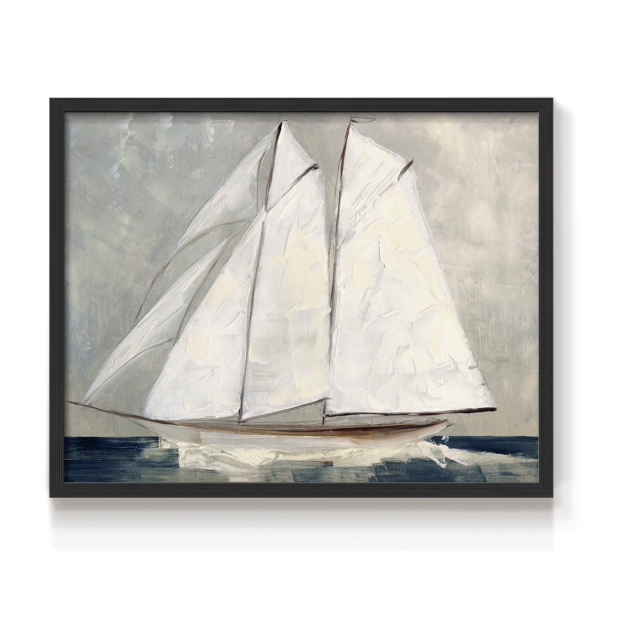 Setting Sail by Sally Swatland - Restickable Framed Giclée Print
