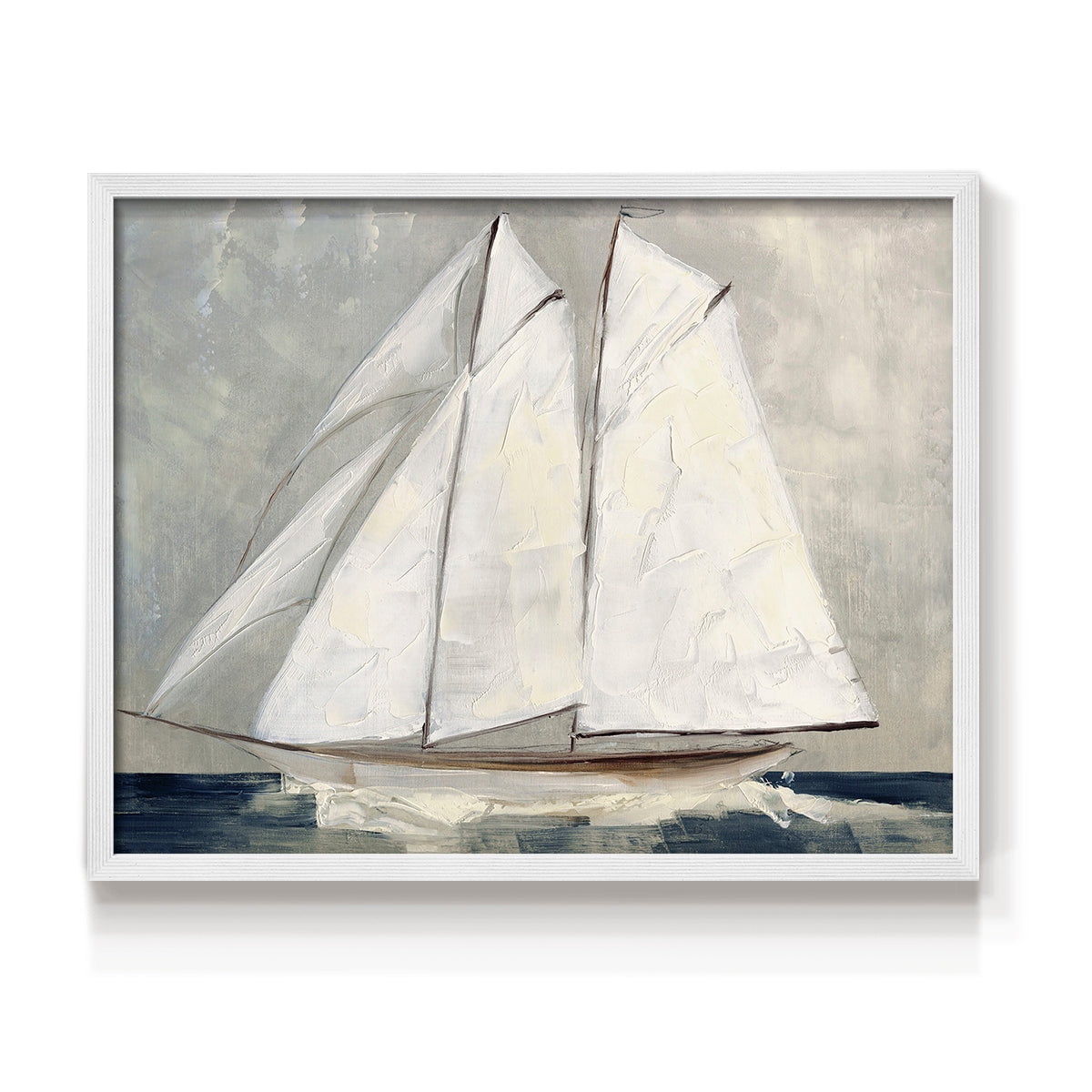 Setting Sail by Sally Swatland - Restickable Framed Giclée Print