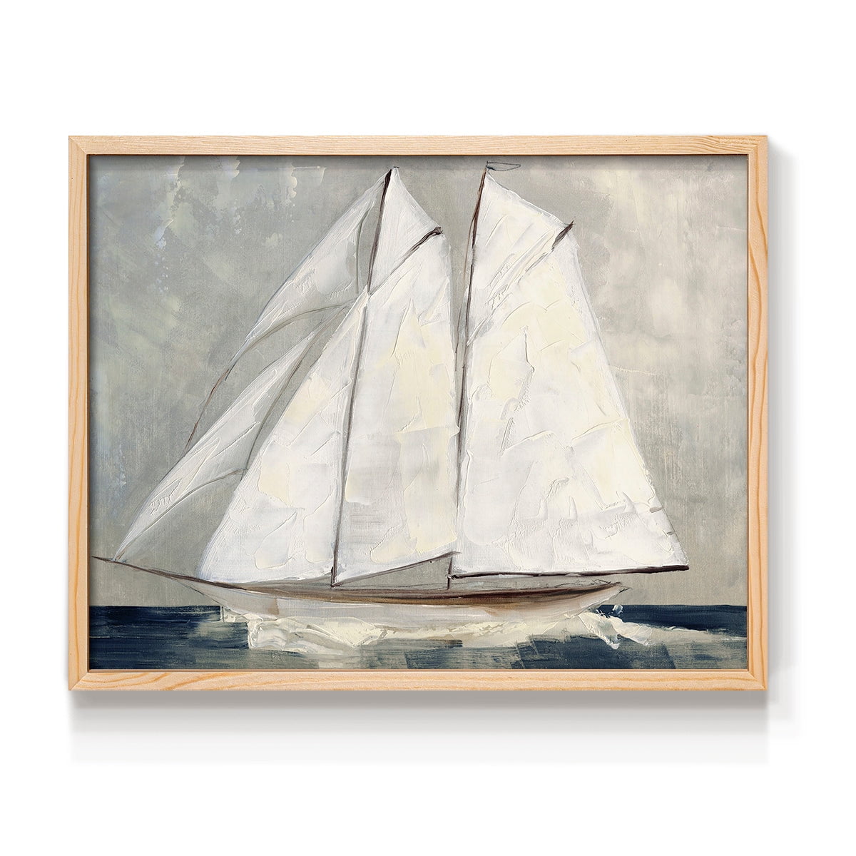 Setting Sail by Sally Swatland - Restickable Framed Giclée Print
