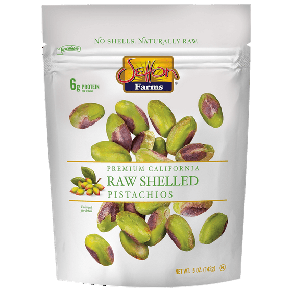 Setton Farms Naturally Raw Shelled Pistachios, No Shell, Non-GMO Project Verified, Certified Gluten Free, Vegan and Kosher, Heart Healthy Snack, 5 Oz. (Also perfect for making Dubai Chocolate)