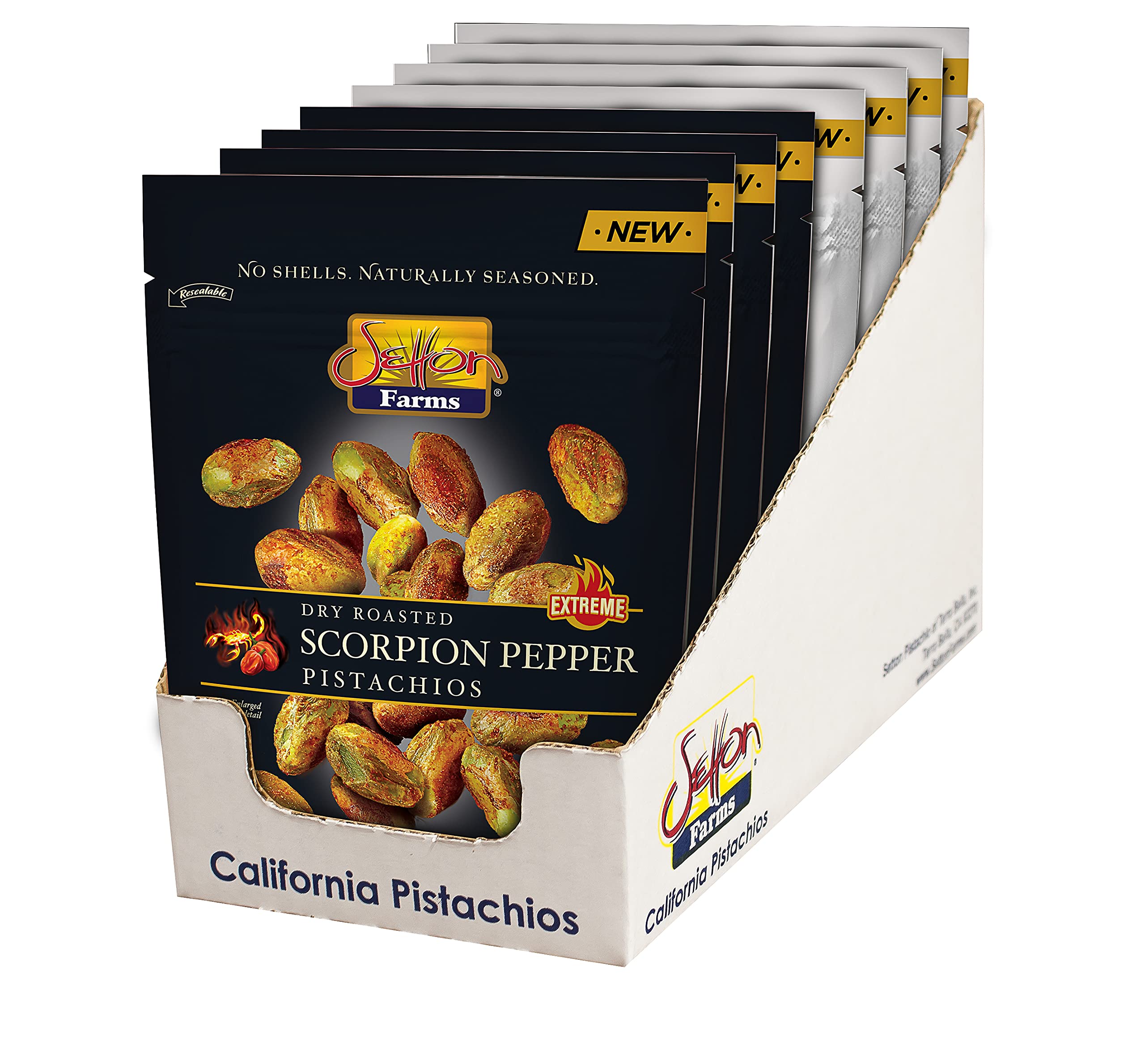 Setton Farms Pistachio Variety, Scorpion Pepper And Raw Shelled