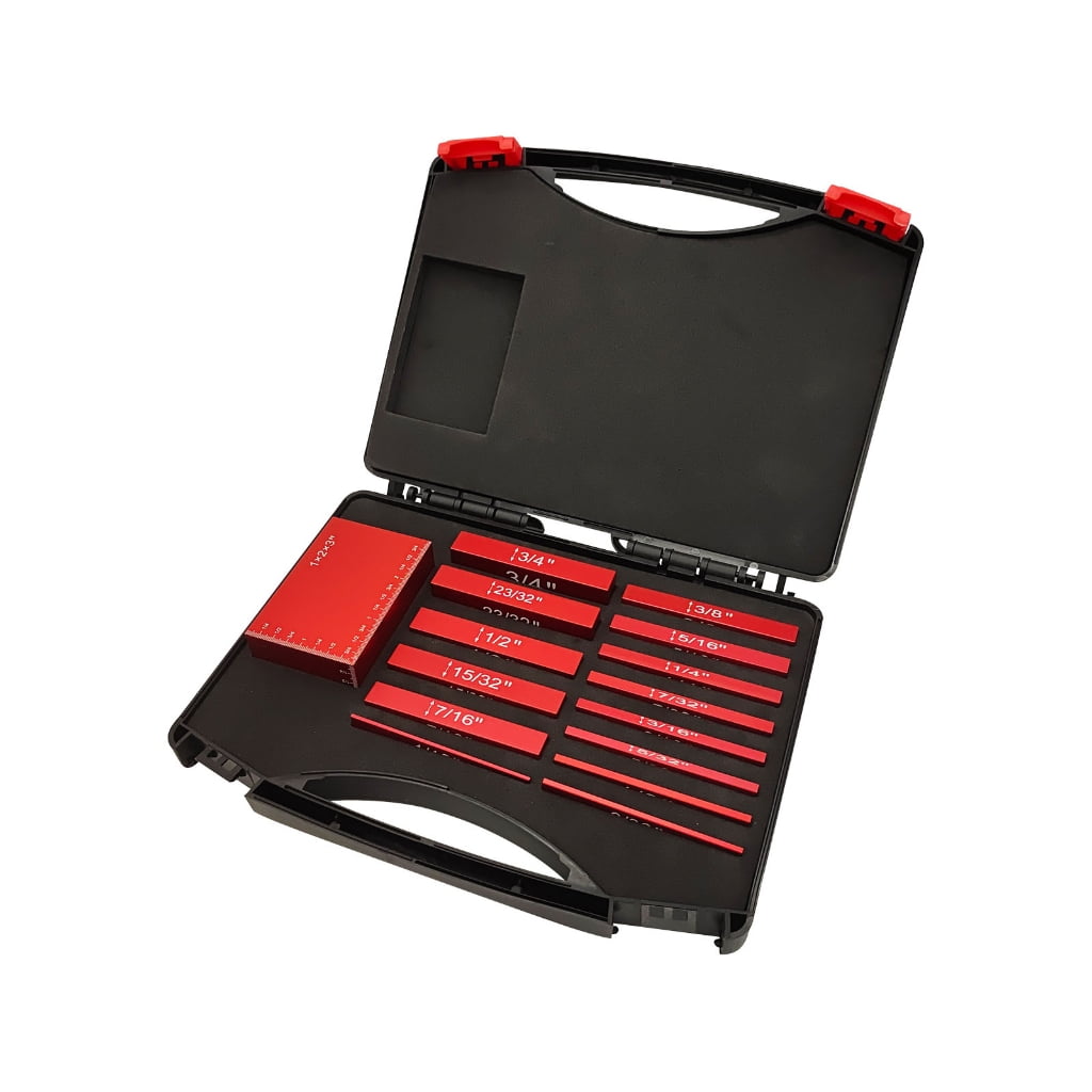 Setup Blocks Height Gauge Set, Precision Aluminum Setup Bars for Router and Table Saw