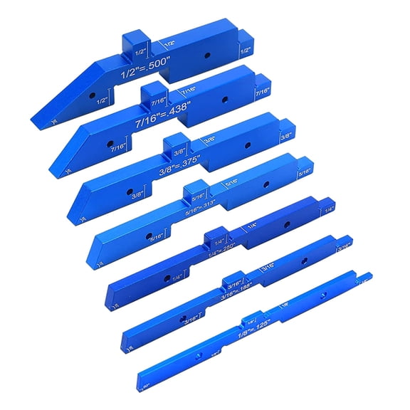Setups Blocks Woodworking Tool, Precisions Height Gauge Block Set with Clearly Engraved Size Marking and Storage Case