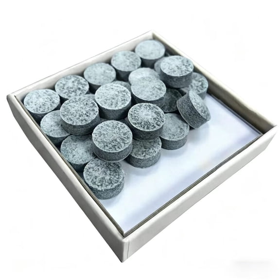 Seugxei Billiard Cue Tips, 50PCS Replacement Leather Tips for Pool & Snooker Cues