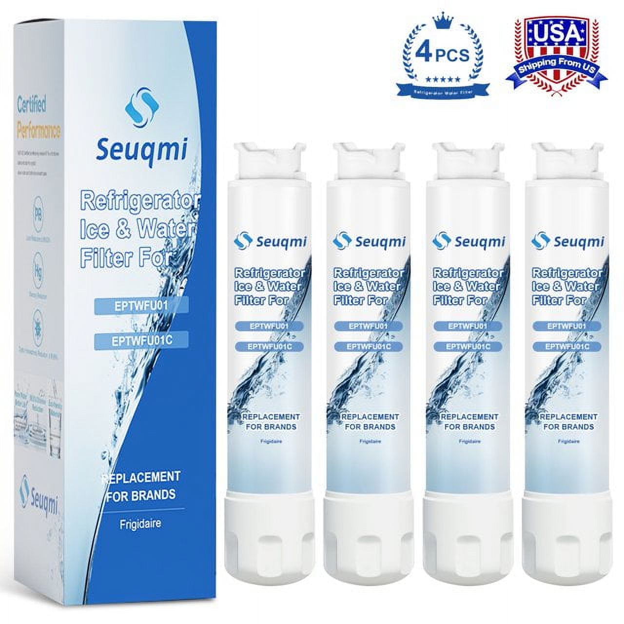 Seuqmi EPTWFU01 Frigidaire® Water Filter ,Refrigerator Filter Compatible with Frigidaire