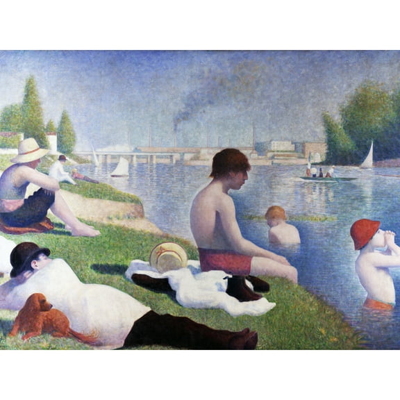 Seurat Bathers at Asnieres Painting Extra Large XL Wall Art Poster Print