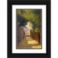 thumbnail image 1 of Seurat, Georges 13x18 Black Ornate Wood Framed with Double Matting Museum Art Print Titled - Rue Saint-Vincent Montmarte In Spring, 1 of 4
