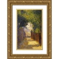 thumbnail image 1 of Seurat, Georges 22x32 Gold Ornate Wood Framed with Double Matting Museum Art Print Titled - Rue Saint-Vincent Montmarte In Spring, 1 of 4