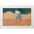 thumbnail image 1 of Seurat, Georges 24x16 White Modern Wood Framed Museum Art Print Titled - The Stone Breaker, 1 of 4