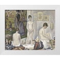 thumbnail image 1 of Seurat, Georges 24x20 White Modern Wood Framed Museum Art Print Titled - Sur La Grande Jatte, Umbrella, 1 of 4