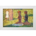 thumbnail image 1 of Seurat, Georges 32x21 White Modern Wood Framed Museum Art Print Titled - La Grande Jatte, 1 of 4