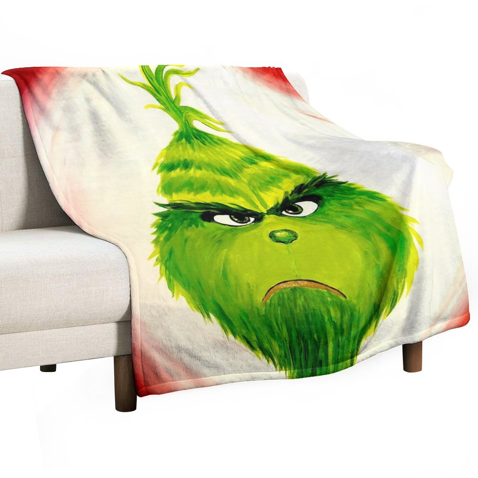 Seuss The Grinch Fuzzy UltraSoft Micro Fleece Blanket All Season