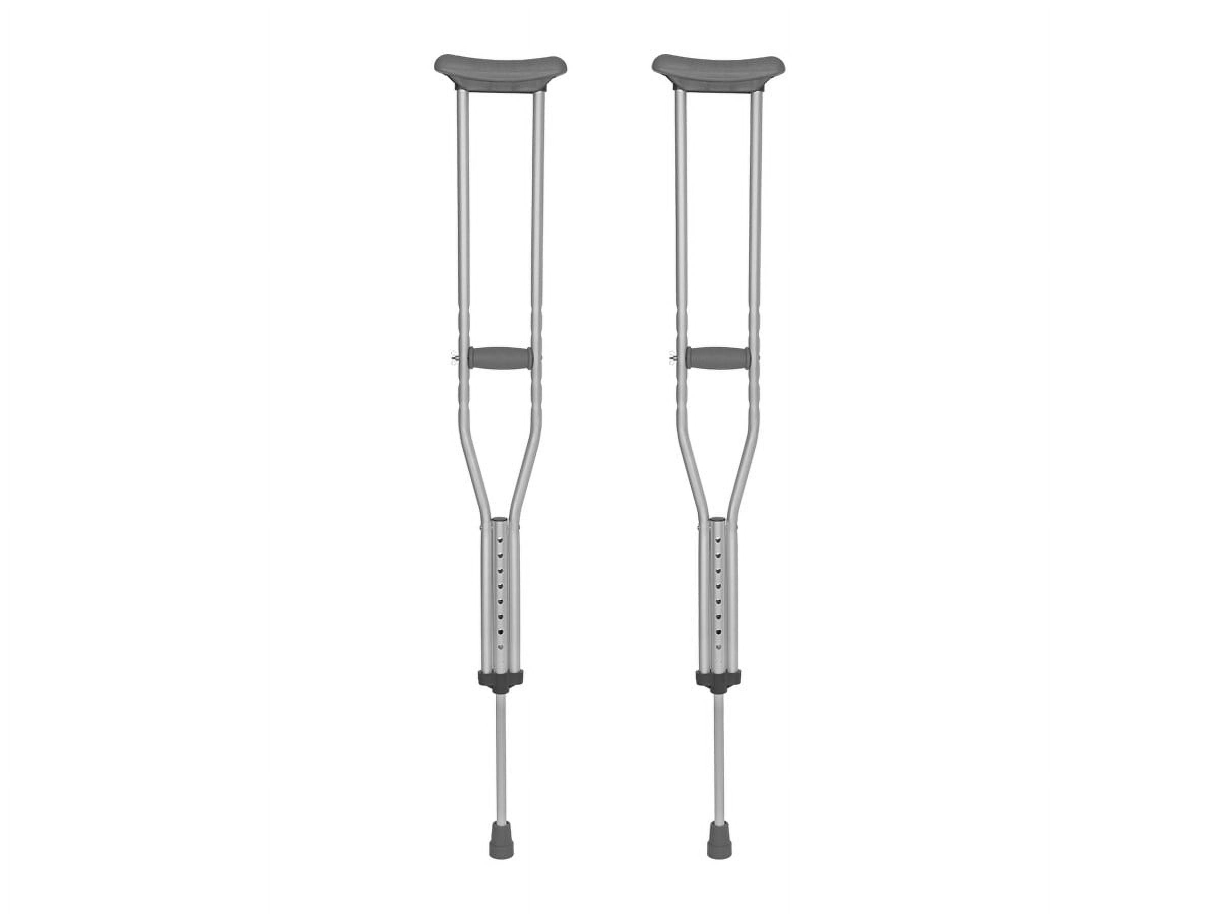 SevaCare by Monoprice Adjustable Aluminum Crutches, Lightweight