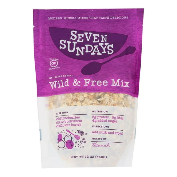 Sevan Sundays Blueberry Chia Buckwheat Muesli, 12 Ounce -- 6 per case.