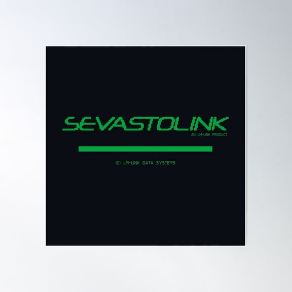 Sevastolink Sevastopol Ui Loading Screen Logo (Isolation) (A) Poster Wall Art, Modern Wall Decor For Living Room Bedroom, 30x30 UNFRAMED