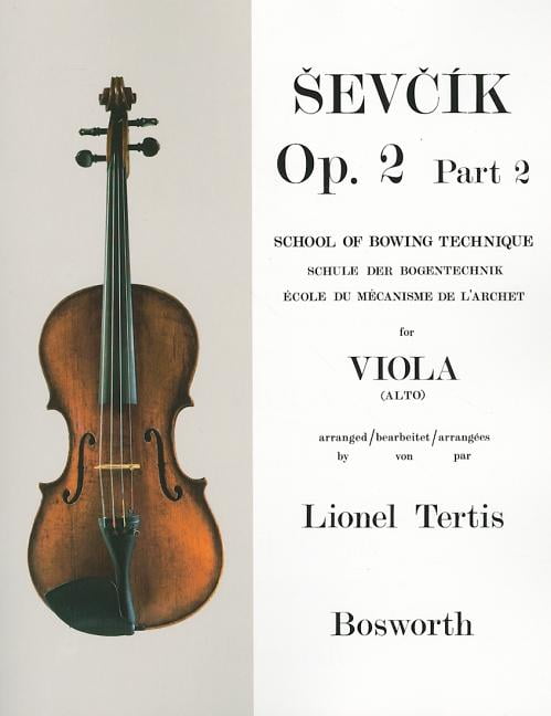 Sevcik for Viola - Opus 2, Part 2: School of Bowing Technique - Walmart.com