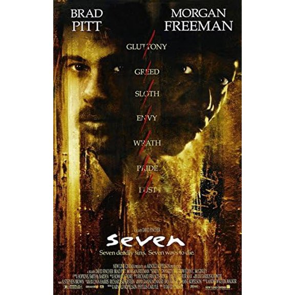 Seven (1995) Vintage Movie Poster Unframed Size 24''x36'' GooGate