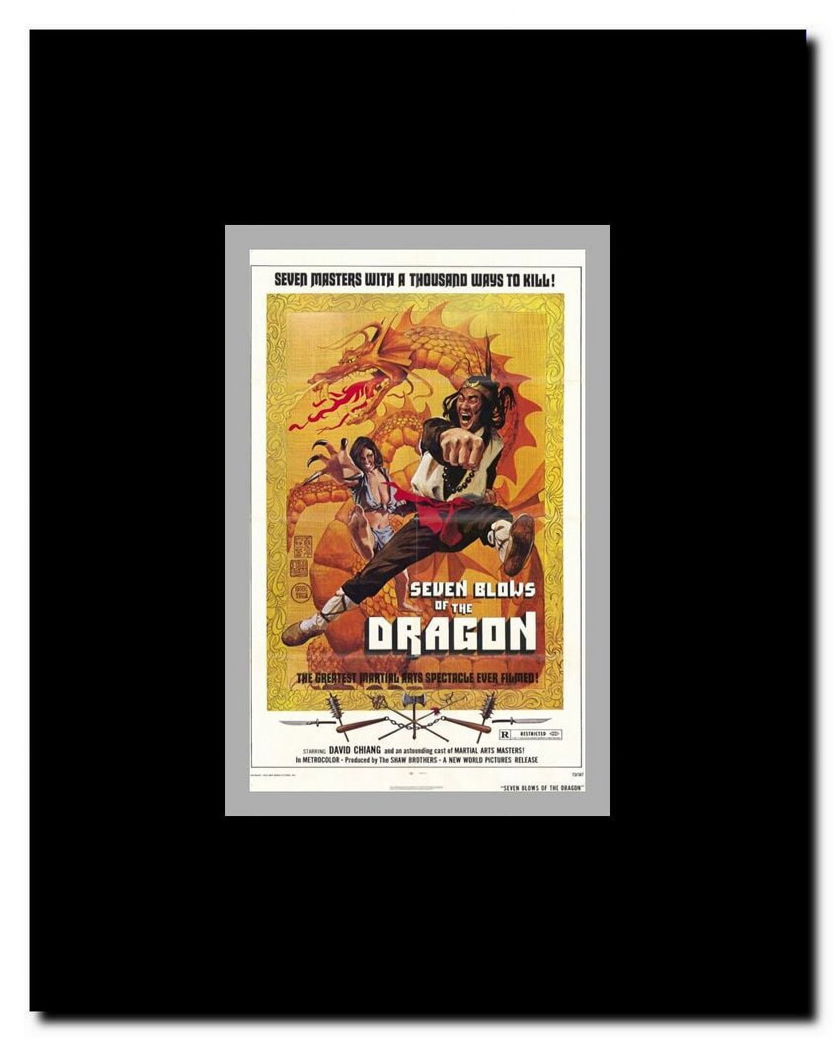 Seven Blows of the Dragon Framed Movie Poster