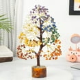 thumbnail image 1 of Seven Chakra Crystal Tree Good Luck Showpiece for Home Decor Items Crystals Gemstones Bonsai Money Tree for Good Luck, Decoration Gift Item, Multicolor Golden Wire-8-10 Inches-200 Beads, 1 of 4