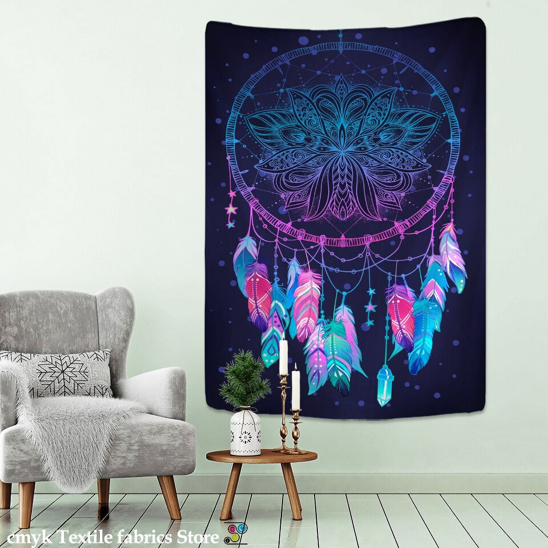 Seven Chakras Mandala Tapestry Wall Hanging Witchcraft Psychedelic