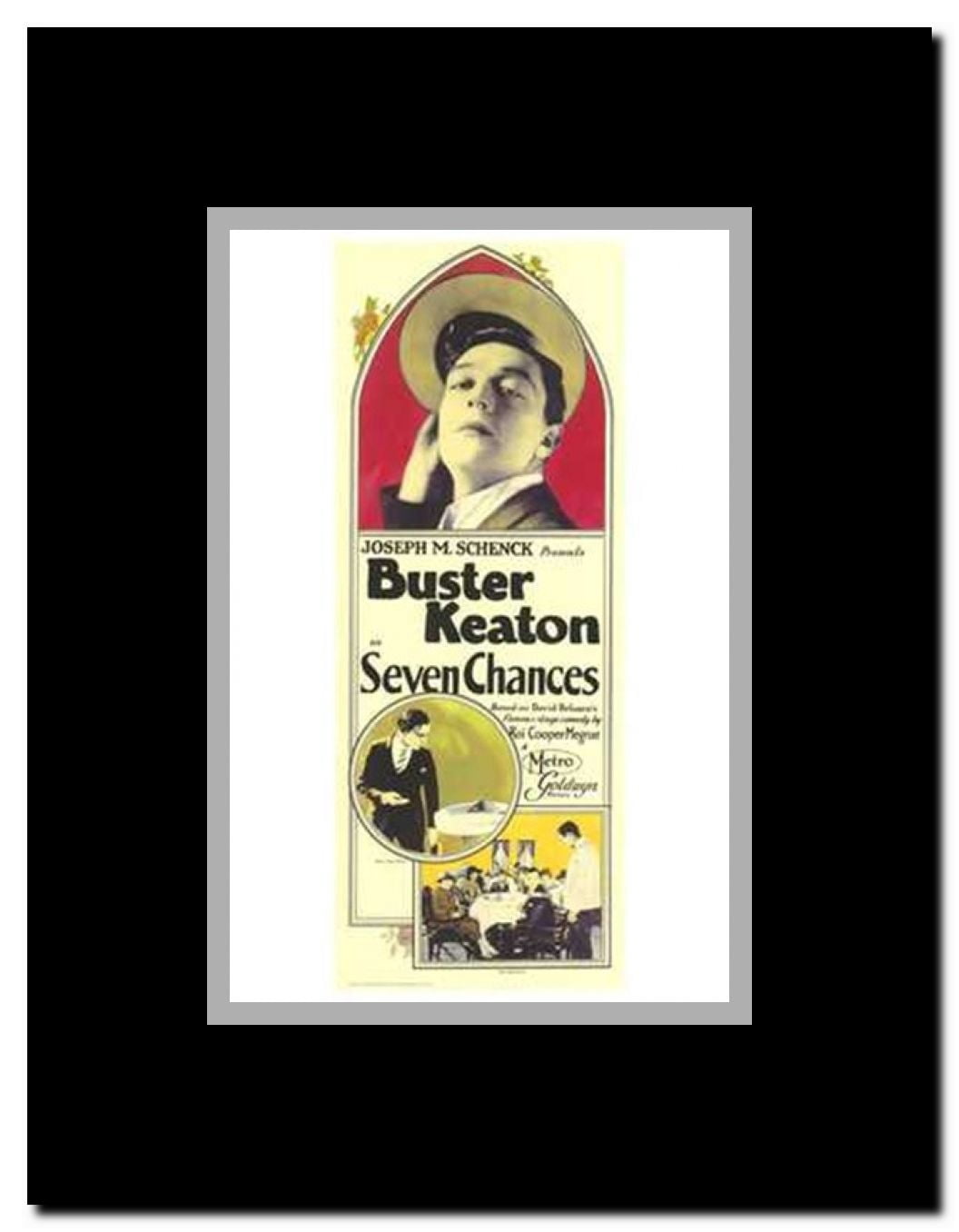 Seven Chances Framed Movie Poster