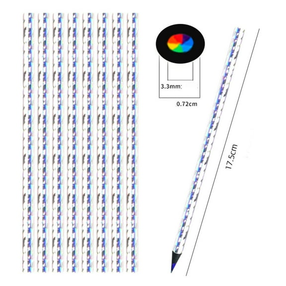 Seven Color Core Colored Pencil Rainbow Wooden Pen Multi Color Fun scholar Drawing Tool for teen Ages 8-12 Arts Crafts office Supplies Creative, Colored Pencils *1 Piece * 12