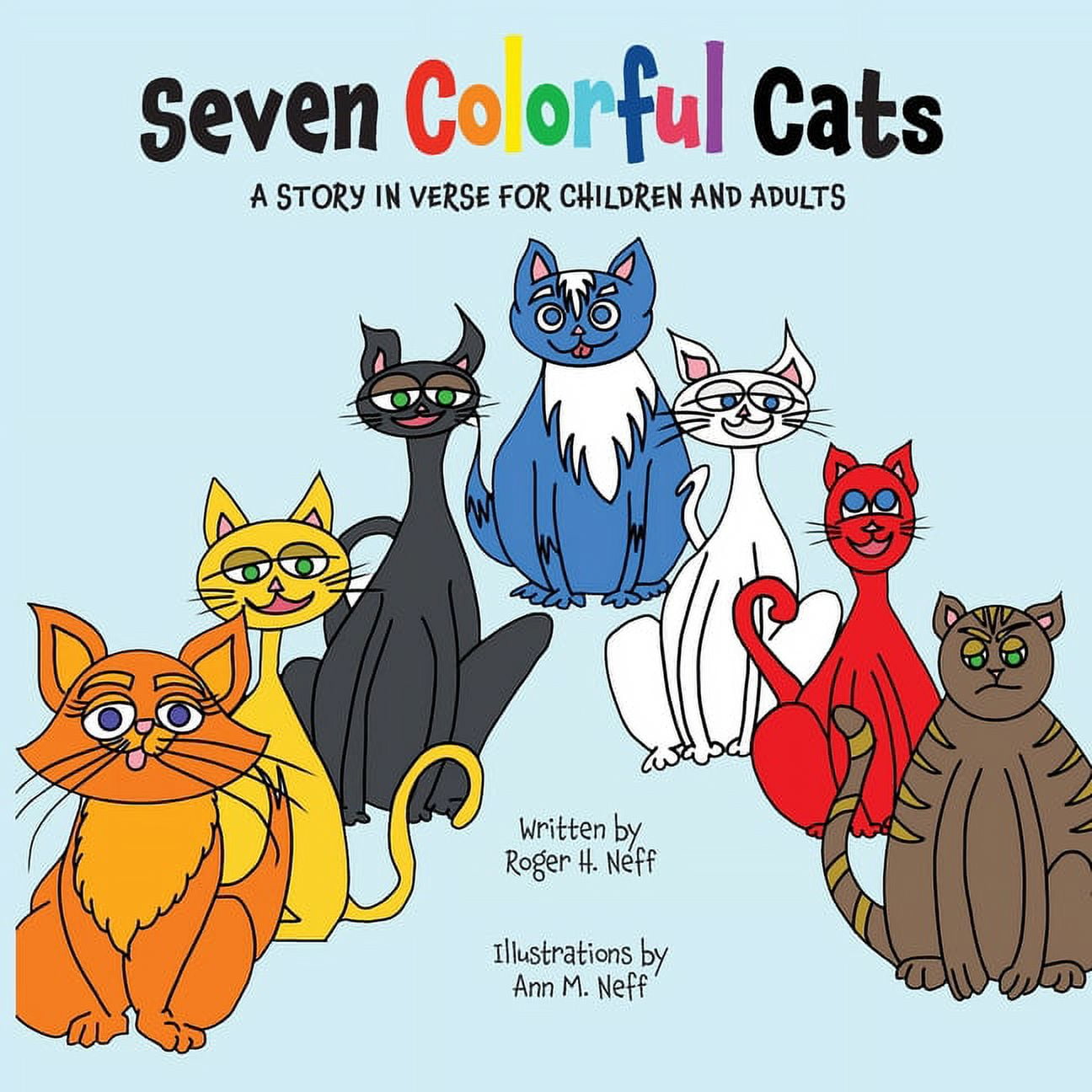 Seven Colorful Cats (Paperback) - Walmart.com