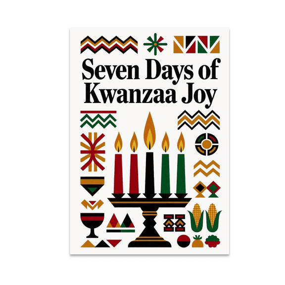 Seven Days of Kwanzaa Joy - Cultural Decor Enthusiast - 13x19 Poster Print