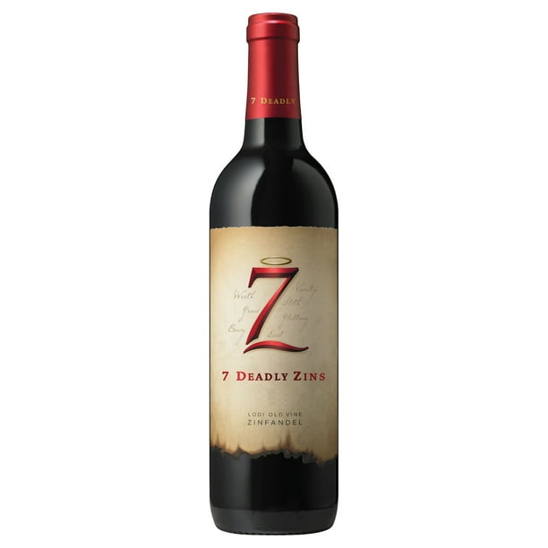 VINS  Seven Deadly Old Vine Zinfandel California Red Wine for Office