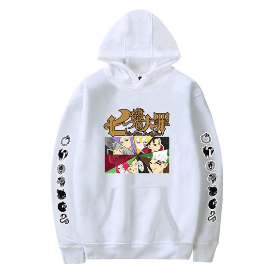 Seven Deadly Sins Hoodie Cosplay Sweatshirt Men Womens Pullover Fashion Long Sleeve