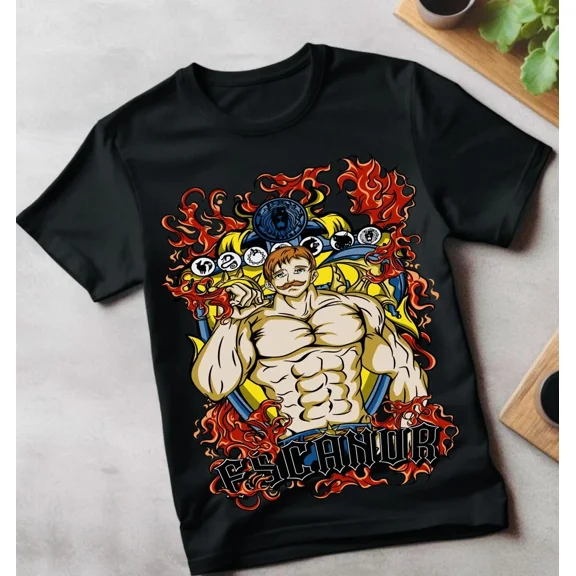 Seven Deadly Sins T-shirt,Manga,Anime,Meliodas,Ban Black Shirt All Size