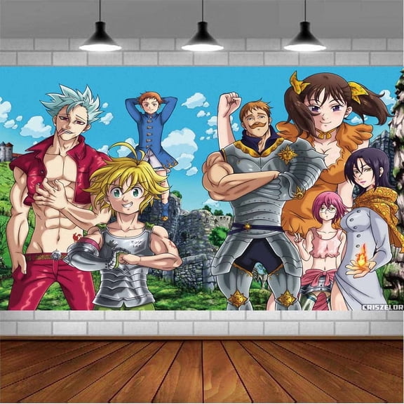 Seven Deadly Sins Post Wall Decor Birthday Banner Backdrop Background Party Supplies Taspestry