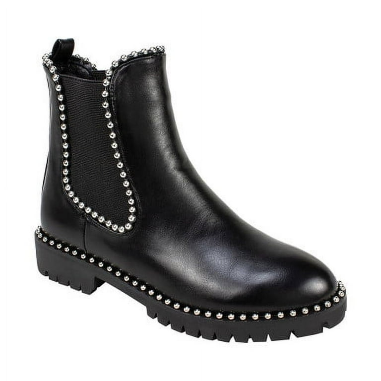 Studded trim chelsea boots cheap
