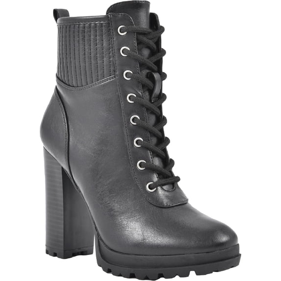 Seven Dials Womens Hugo Ankle Heel Combat & Lace-up Boots