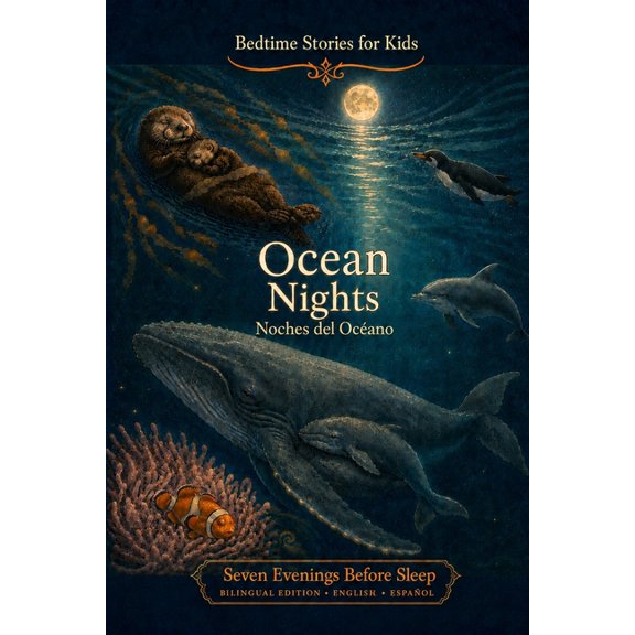 Seven Evenings Before Sleep Bilingual Ed Bedtime Stories for Kids - Bilingual English-Spanish: Ocean Nights - Noches del OcÃ©ano, Book 8, (Paperback)