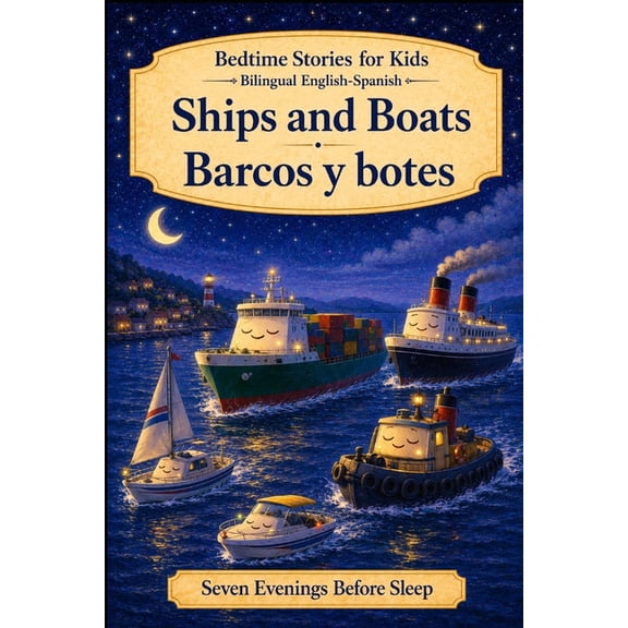 Seven Evenings Before Sleep Bilingual Ed Bedtime Stories for Kids - Bilingual English-Spanish: Ships and Boats - Barcos y botes, Book 3, (Paperback)