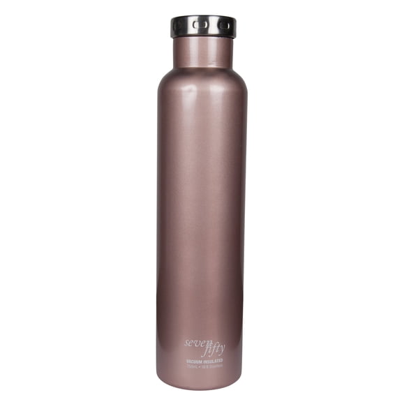 Seven Fifty V25001RG0 750ml Rose Gold Vacuum Insulated Bottle, 1 Pack