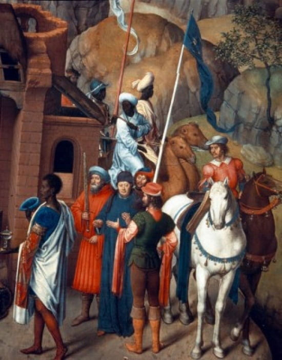 Seven Joys of Mary by Hans Memling detail (c 1433-1494) Canvas Art - Hans Memling (24 x 36)