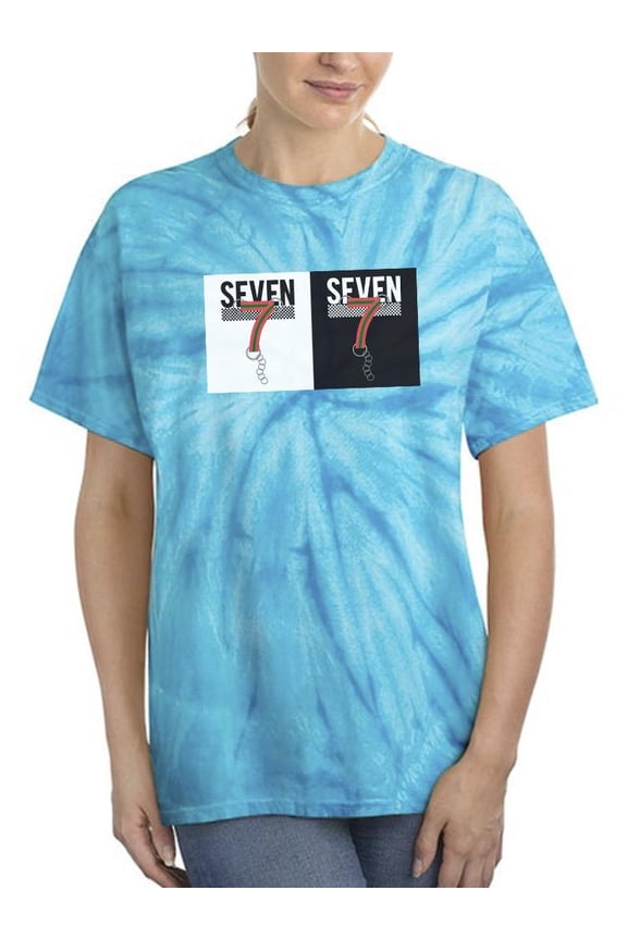 Seven Keychain Strip Banner Tie Dye Cyclone Women -Image by Shutterstock, Female Large