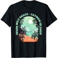 thumbnail image 1 of Seven Mile Beach Souvenir - Cayman Islands Reminder T-Shirt men and women can wear, black, white, gifts, 1 of 4