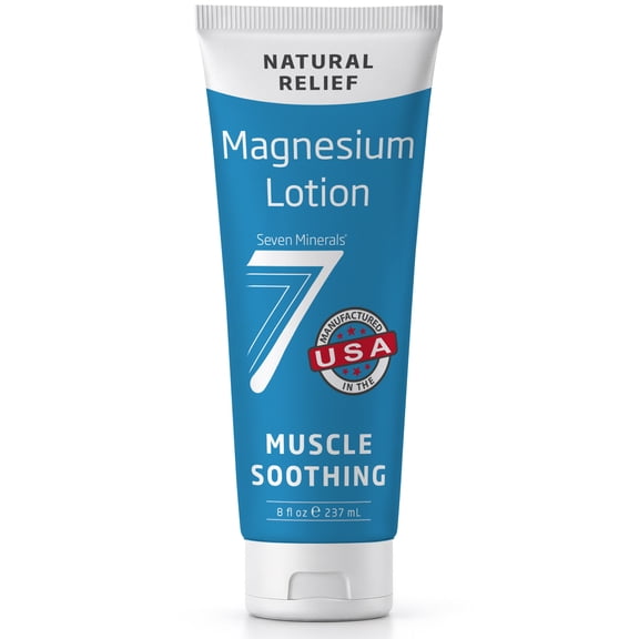 Seven Minerals Magnesium Lotion for Sleep, Soothing Relief & Relaxation - 8 oz tube