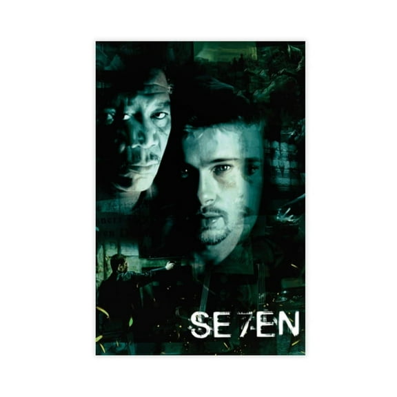 Seven Movie Poster Canvas Poster (3) Wall Art Decor Print Picture Paintings for Living Room Bedroom Decoration