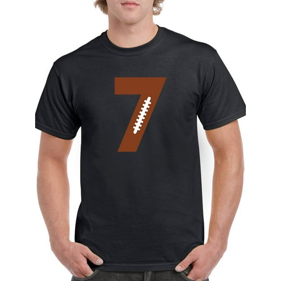 Seven Number American Football Men T-Shirt, Male Medium