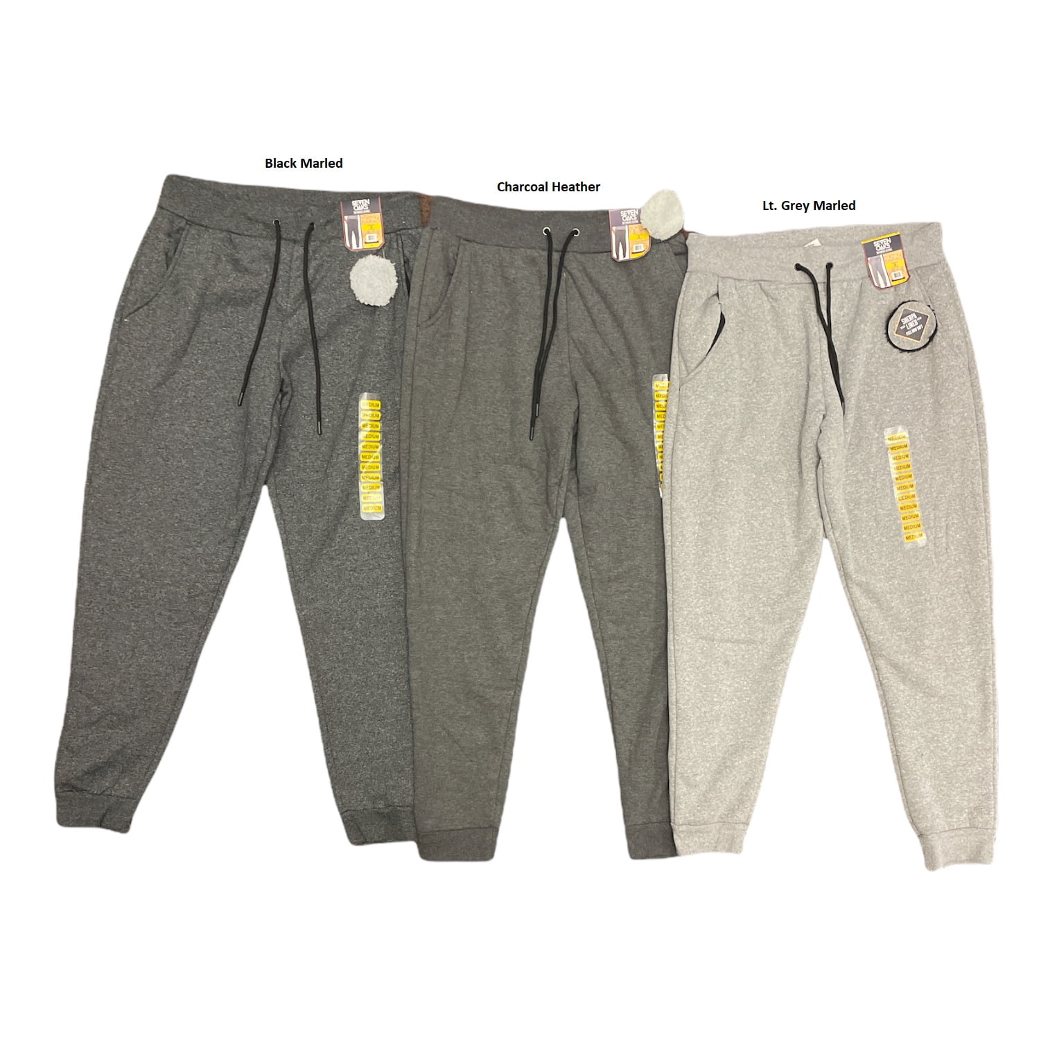 Men's jogger sweatpants - grey melange V2 OM-PASK-22FW-004