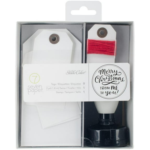 Seven Paper Felix Stamp, Tags & Twine Kit-