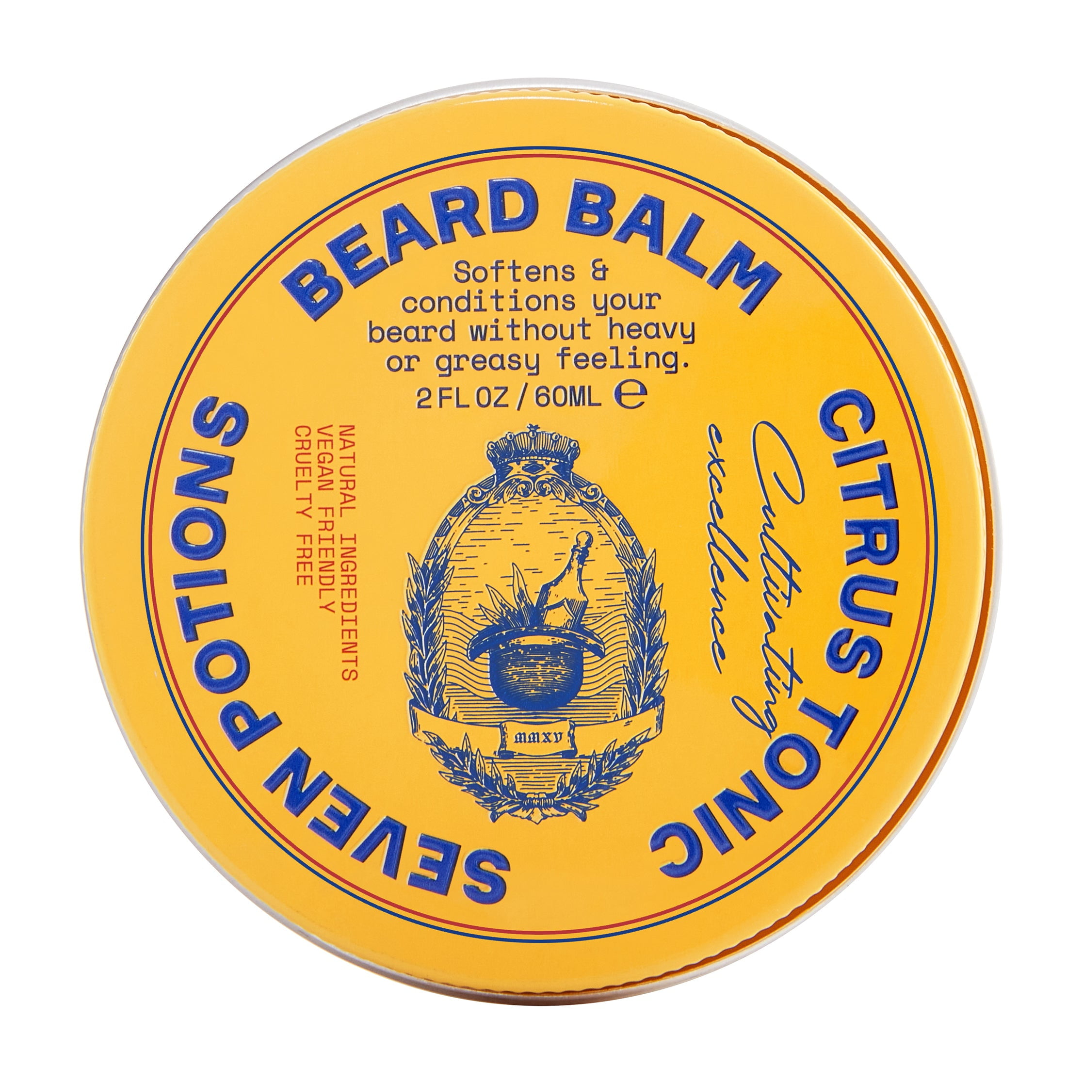 Seven Potions Beard Balm for Men — Conditioning Beard Softener to